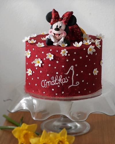Red Minnie love - Cake by Annbakes