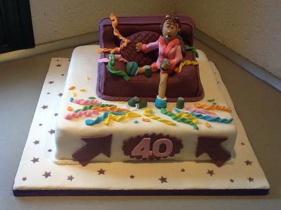 40 birthday  - Cake by Cinta Barrera