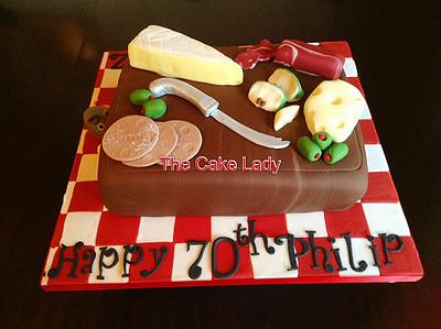 Cheeseboard cake  - Cake by Louise Hayes