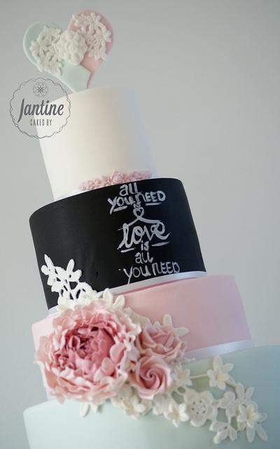 All you need is LOVE Is all you need! - Cake by Cakes by Jantine