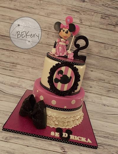 Minnie Mouse Icing Smiles Cake - Cake by Rebecca Landry