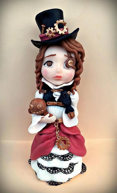 Steampunk girl - Cake by giada