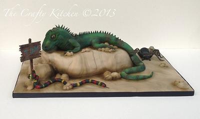 Reptile Party Cake - Cake by The Crafty Kitchen - Sarah Garland