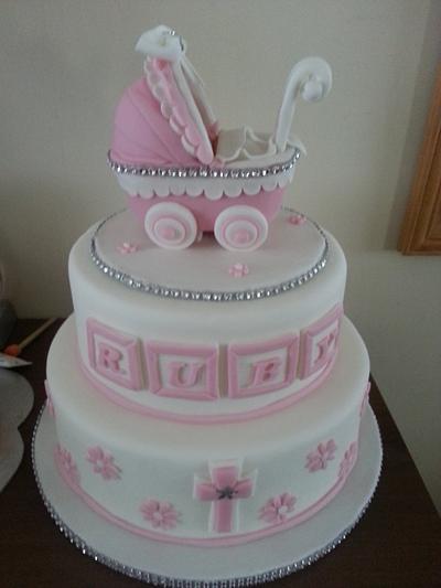 2nd christening cake - Cake by jncc25