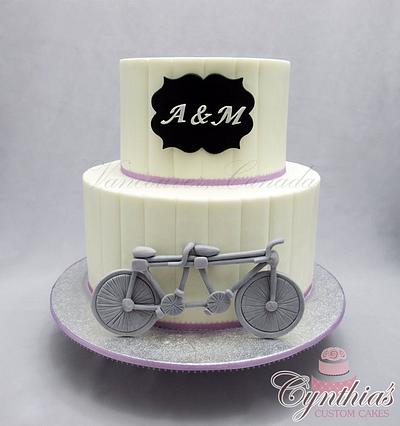 The Bicycle Wedding Cake - Cake by Cynthia Jones