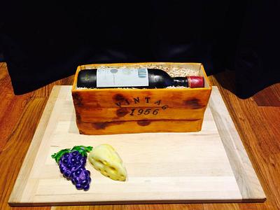 Vintage wine crate cake - Cake by Rojin Rubino