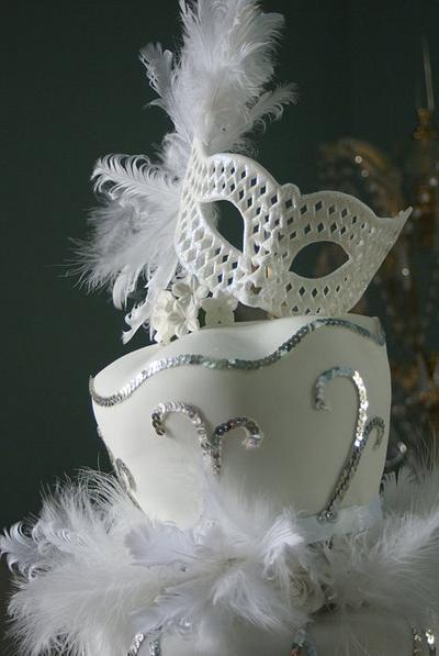 Venetian Mask - Cake by Kelly Anne Smith