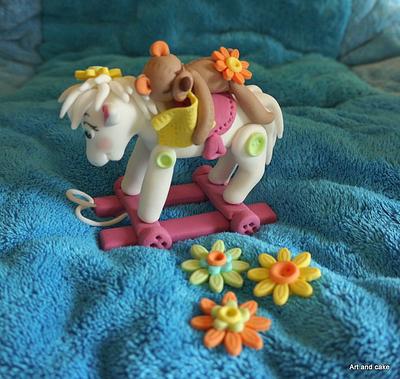 Horse riding cake topper... - Cake by marja