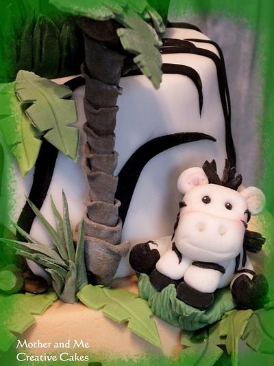 Jungle 1st Birthday Cake - Cake by Mother and Me Creative Cakes
