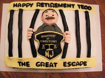 Retirement cake for a corrections officer - Cake by Judy Remaly