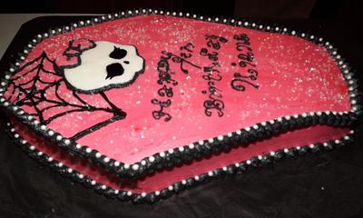 Monster High Coffin Cake - Cake by RockinLayers
