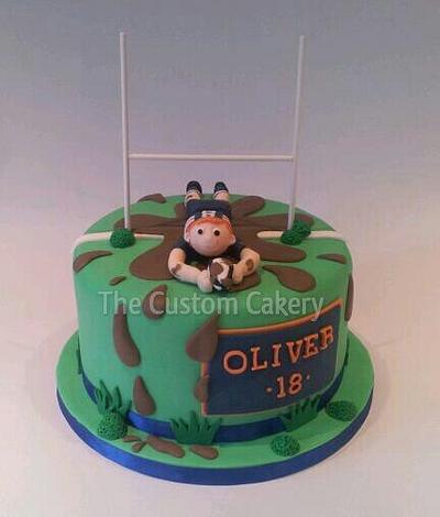 Rugby 18th - Cake by The Custom Cakery