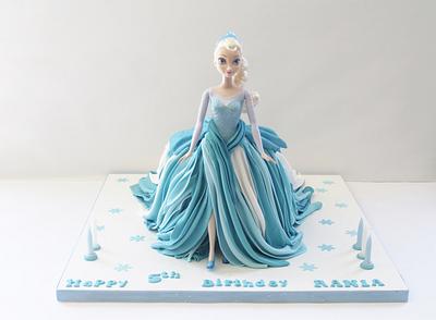 Frozen Elsa doll cake - Cake by Cakes for mates
