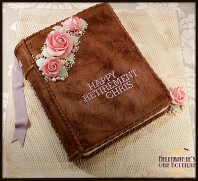 Leather Bound Book Cake - Cake by Helenmarie's Cake Boutique