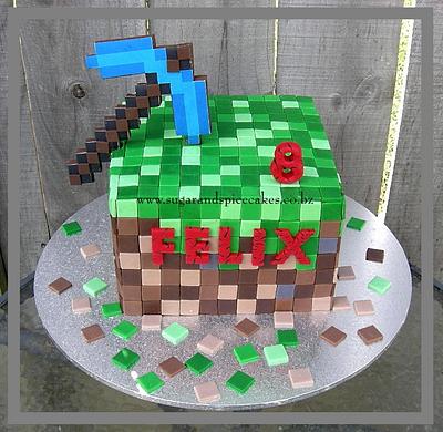 Minecraft Cake - Cake by Mel_SugarandSpiceCakes