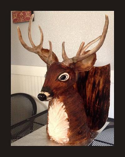 3D deer head - Cake by FlourPowerBrwd