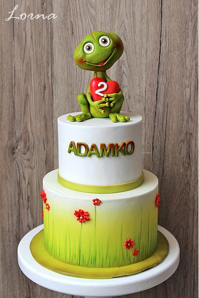 Cute Frog - Cake by Lorna