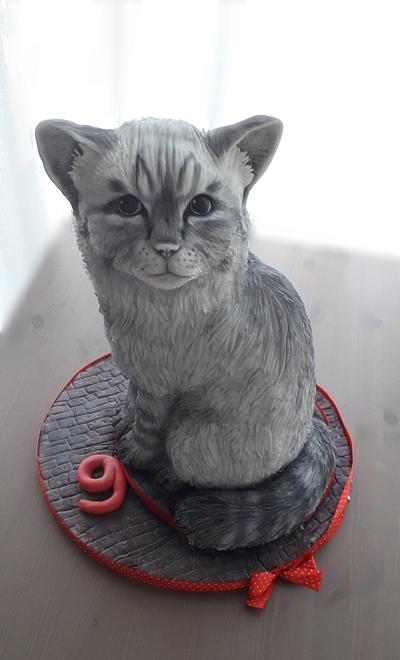 3D Cat cake - Cake by Eliska
