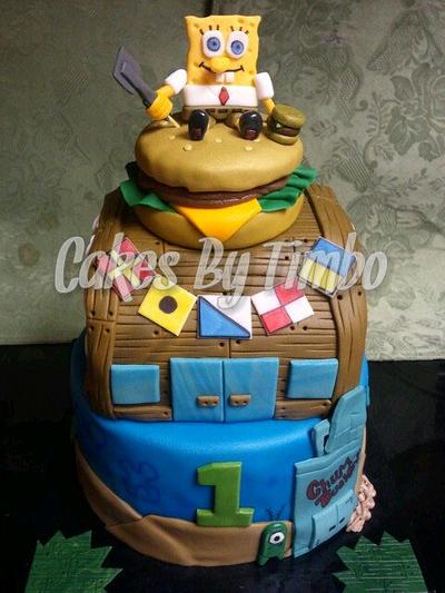 Spongebob Krusry Krab Cake! - Cake by Timbo Sullivan