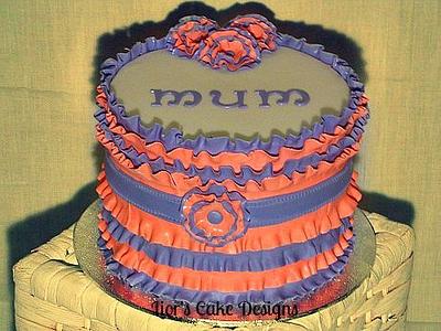 Ruffles for mum - Cake by Lior's Cake Designs