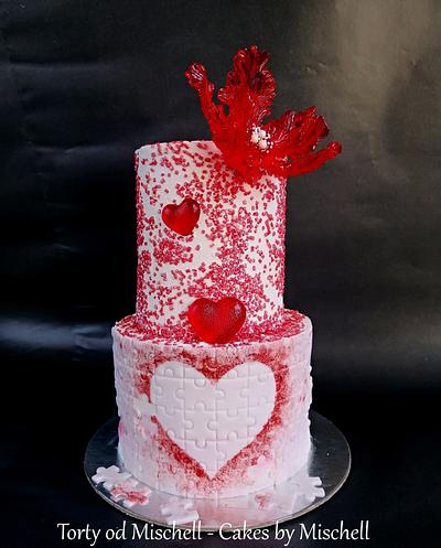 Simply Valentine's cake - Cake by Mischell