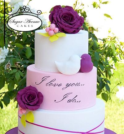 Love birds - Cake by Sugar Avenue Cakes 