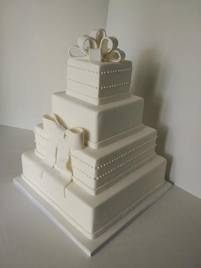 All white - Cake by nef_cake_deco