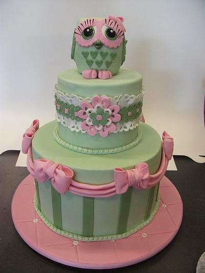 Pink and Sage baby shower cake 3 ways - Cake by SugarAllure