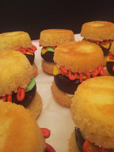 Burger Cupcakes - Cake by Sarah Poole
