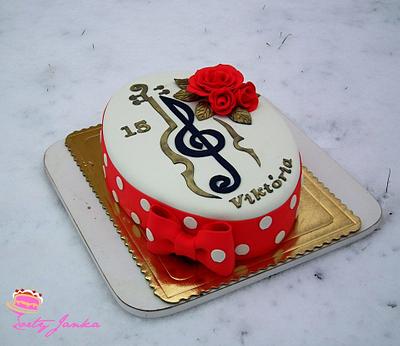 treble clef cake - Cake by Janka