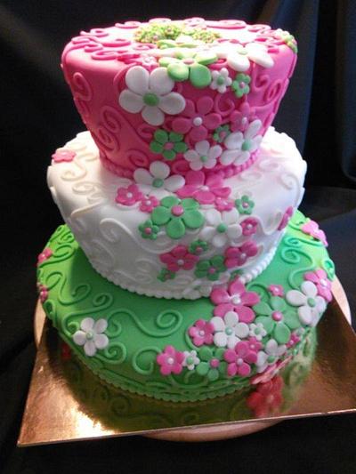 cake flowers - Cake by Idea di Zucchero - A proposito di cake design...anche senza glutine