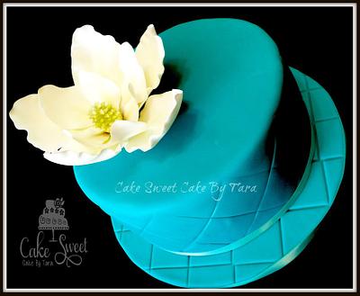 Magnolia themed cake  - Cake by Cake Sweet Cake By Tara