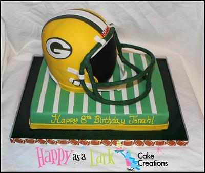 Green Bay Packers cake - Cake by Happy As A Lark Cake Creations