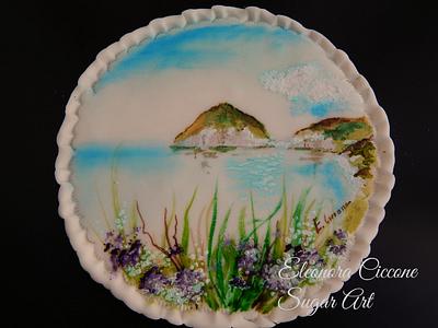 A painted view of Ischia!! - Cake by Eleonora Ciccone