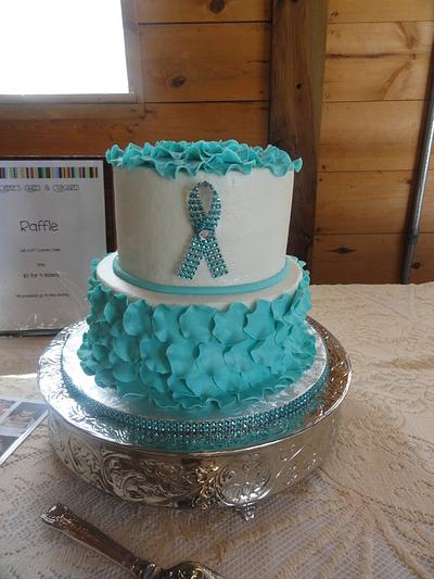 Ovarian Cancer Awareness - Cake by Rosalynne Rogers