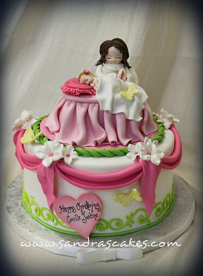 Sweet Christening Cake - Cake by Sandrascakes