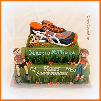 Running Anniversary!! - Cake by Karen Dodenbier