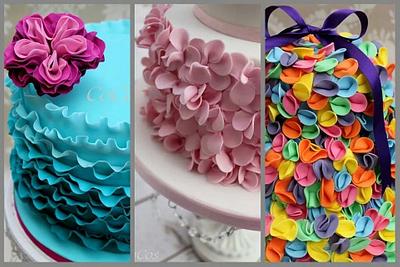 sugar ruffle cakes by Coco - Cake by Lynette Brandl