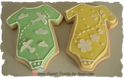Baby Shower stencil cookies - Cake by Ansa