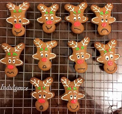 Gingerbread men and reindeer  - Cake by Indulgence 
