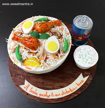 Biryani Red Bull cake - Cake by Sweet Mantra Homemade Customized Cakes Pune