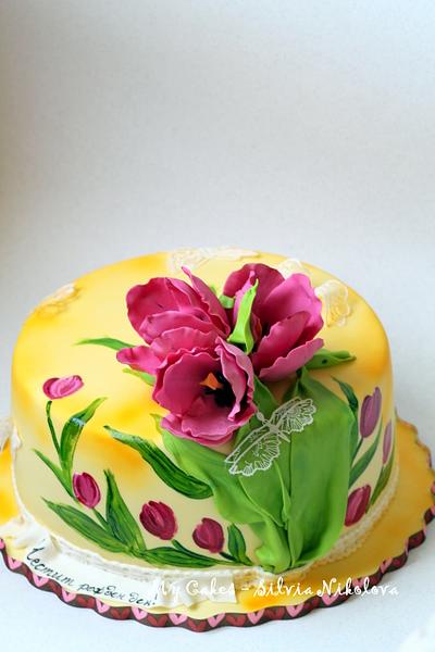 Tulips Cake - Cake by marulka_s