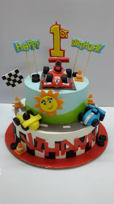 Race car - Cake by sheilavk