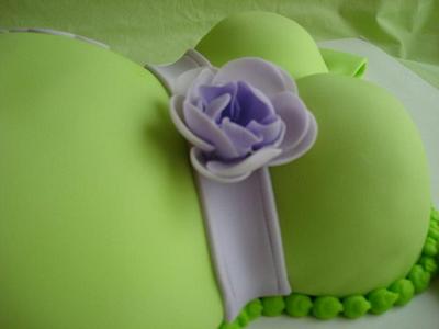 Gender Surprise  Belly Cake - Cake by Nessa Dixon