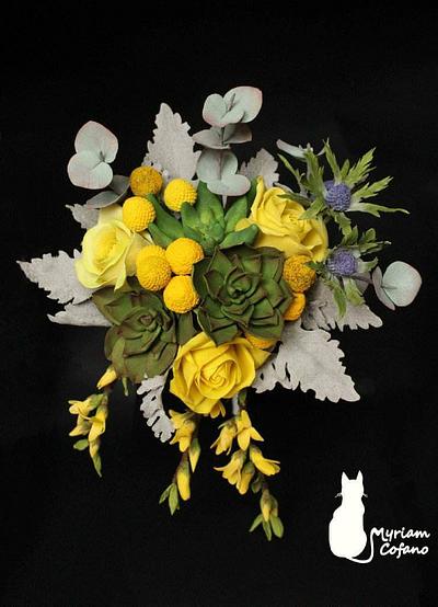 Bouquet piante grasse - Cake by myriamcofano