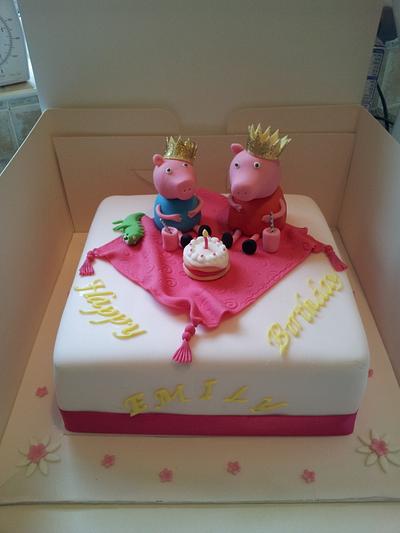 Peppa pig birthday cake - Cake by Sharonscakecreations