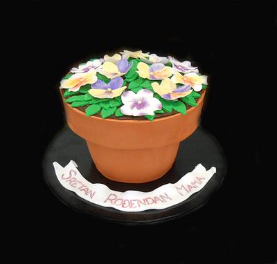 Pot of Pansy's - Cake by Nada