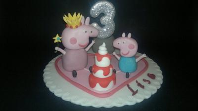 Peppa Pig topper - Cake by Karin Ganassi