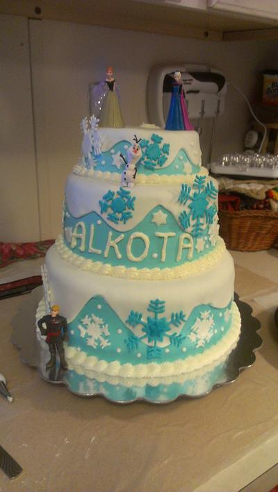 Frozen Cake - Cake by Bronecia (custom cakes)