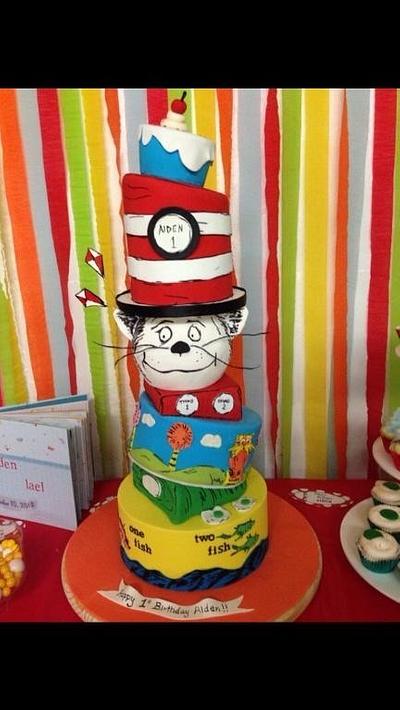 Dr. Seuss topsy turvey cake - Cake by Sweettreatsbyortal